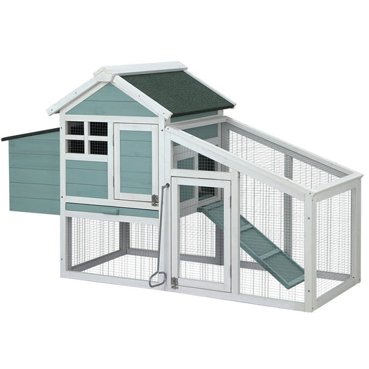 i.Pet | Wooden Chicken Coop Rabbit Hutch 150cm x 60cm x 93cm | Cradle Coast Pet & Aquarium